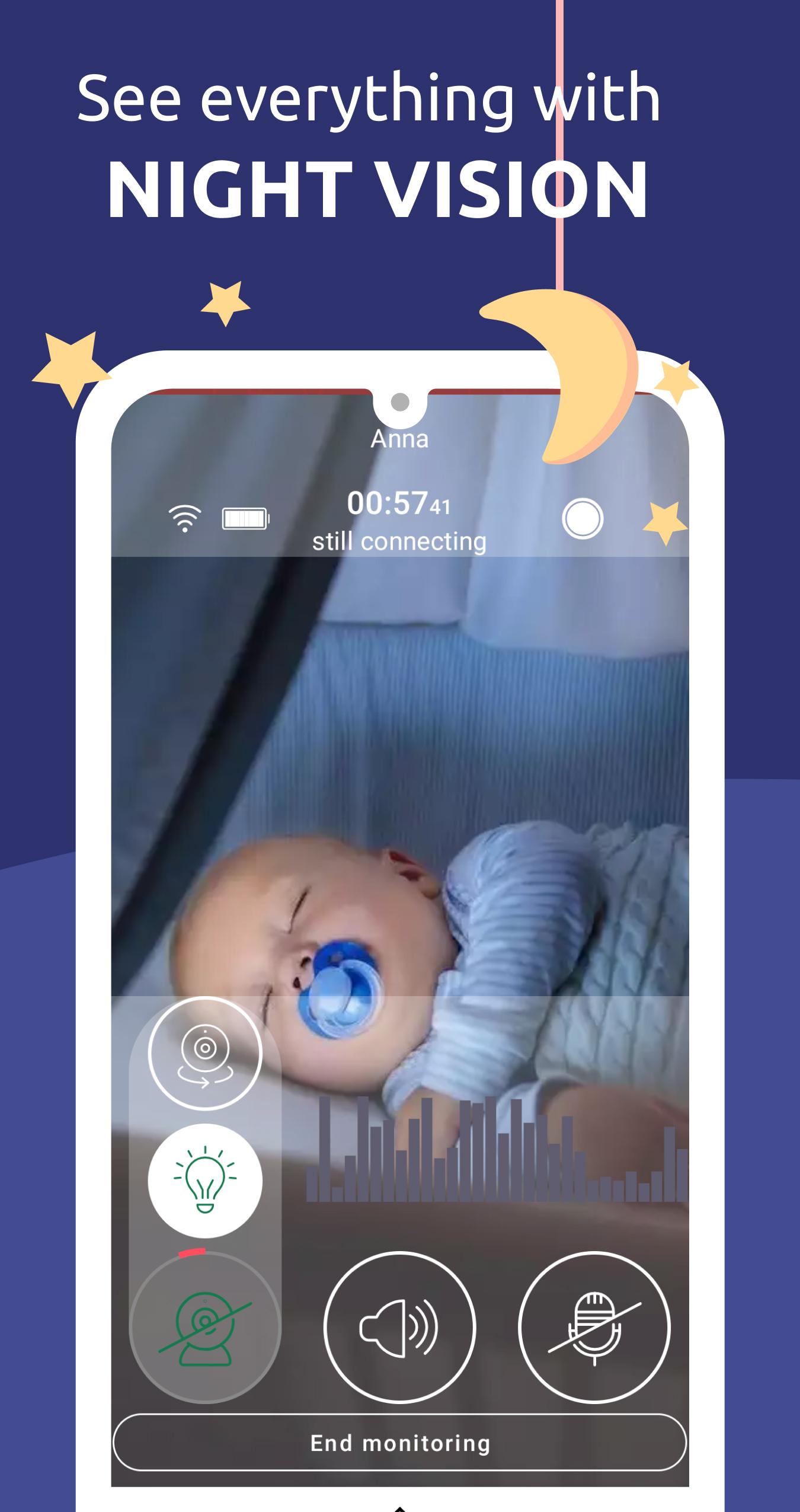 Annie Baby Monitor: Video Audio Nanny Cam 3G WiFi 3.22.0+master.133ace106 Screenshot 6