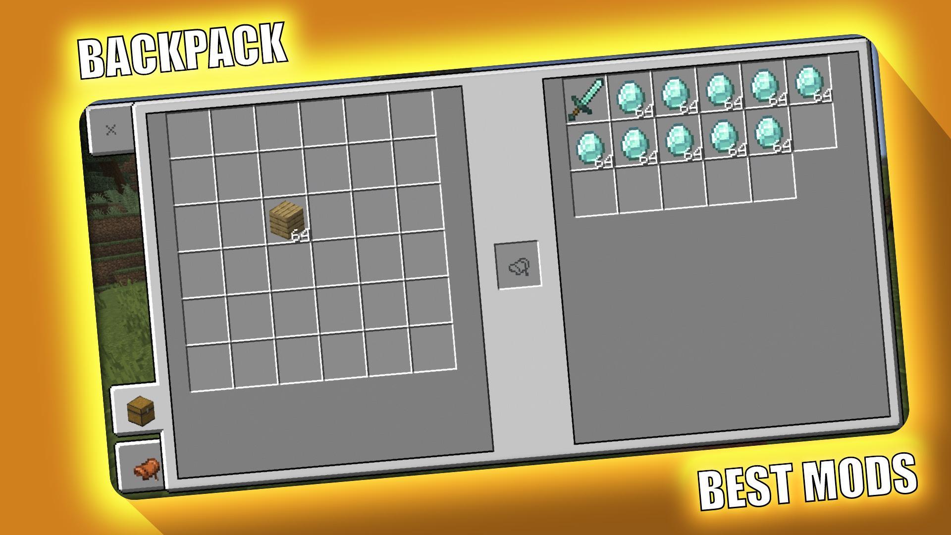 BackPack Mod for Minecraft PE - MCPE 2.2.6 Screenshot 6