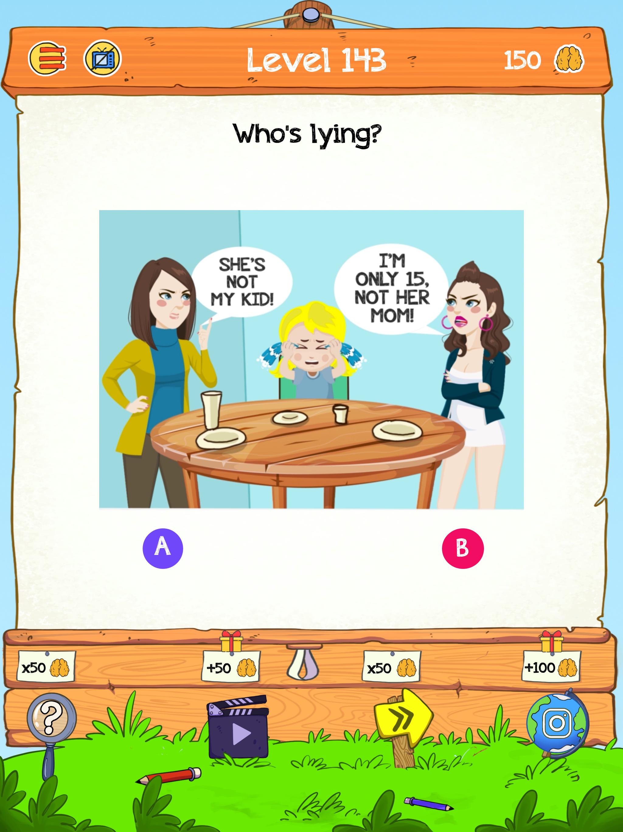 Braindom 2: Who is Lying? Fun Brain Teaser Riddles 1.2.8 Screenshot 10