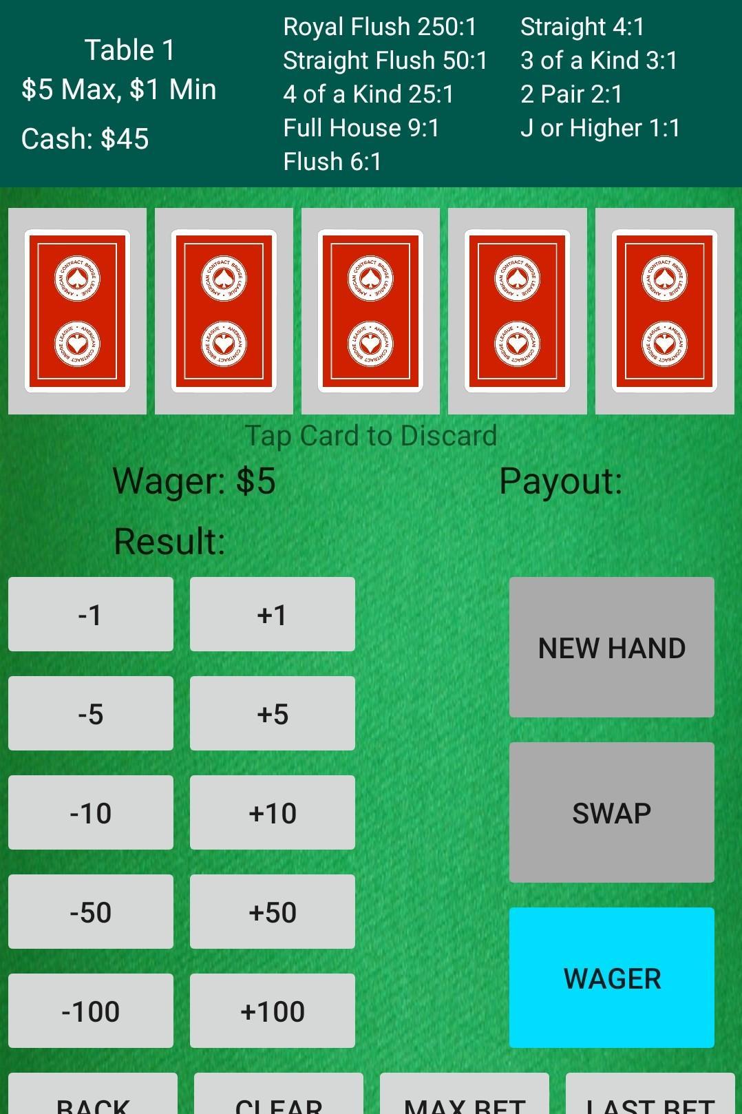 Draw Five! - Five Card Draw 7.0.3 Screenshot 5