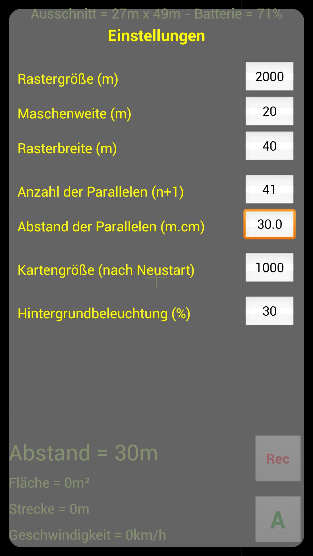 GPS Parallelfahrhilfe 2021.06.12 Screenshot 6