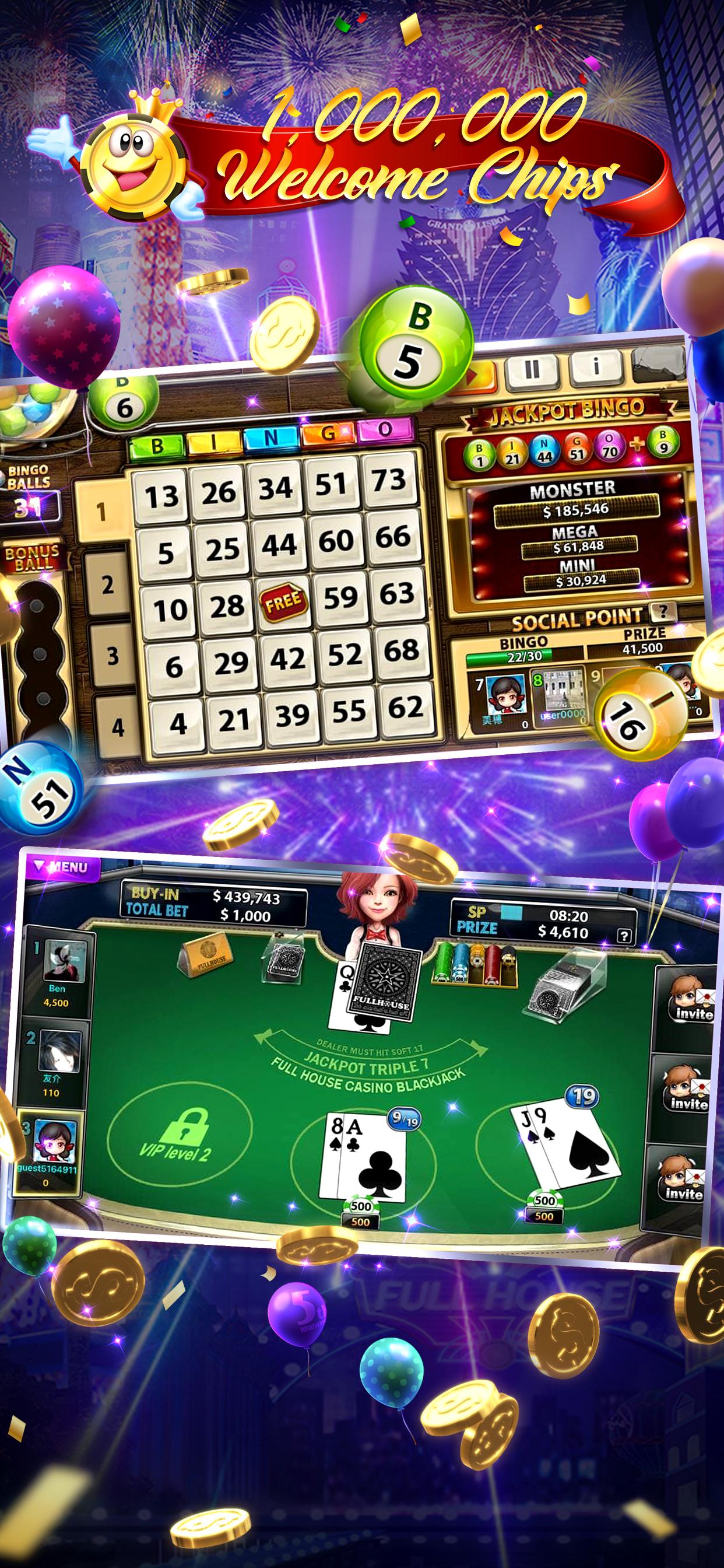 Full House Casino Free Vegas Slots Machine Games 2.1.19 Screenshot 3