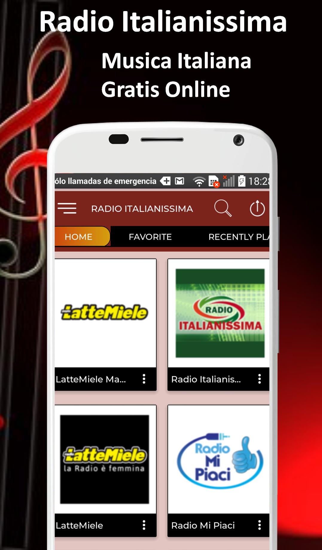Radio Italianissima Italian Music Free Online 1.1 Screenshot 1