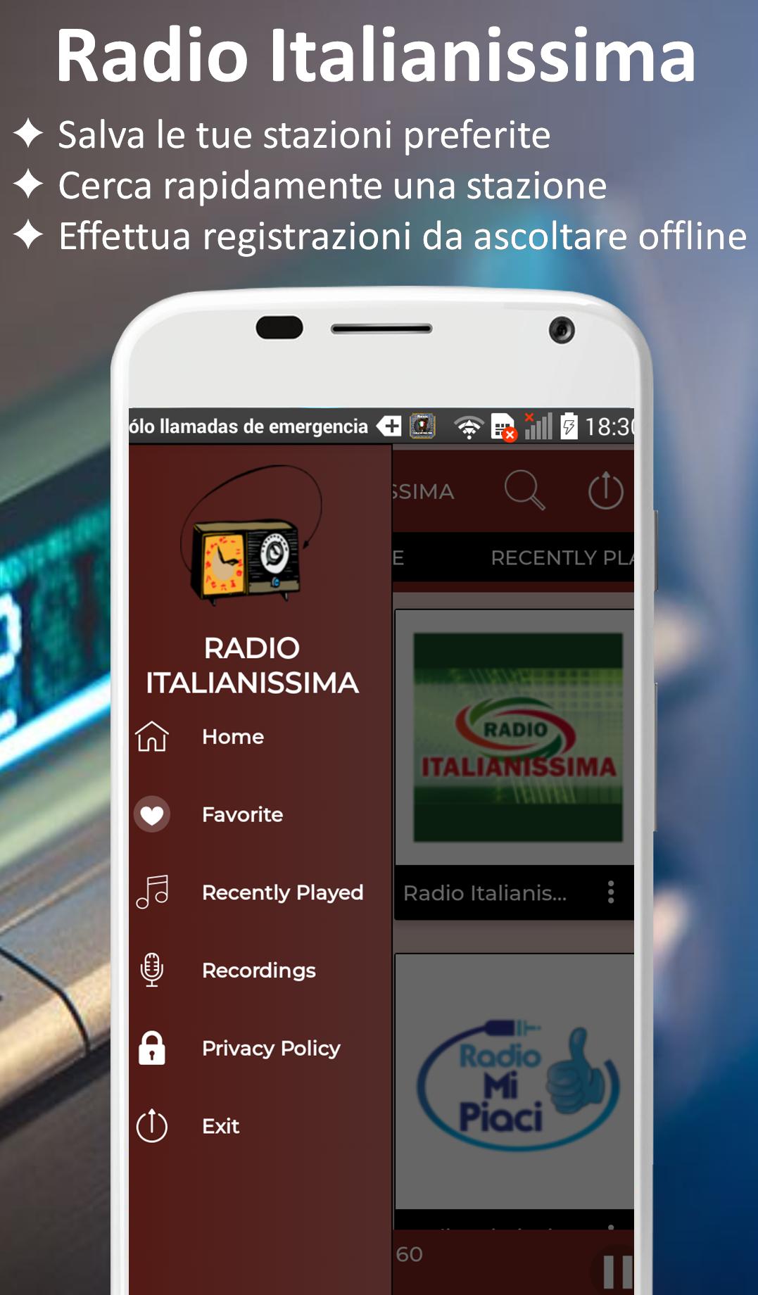 Radio Italianissima Italian Music Free Online 1.1 Screenshot 3