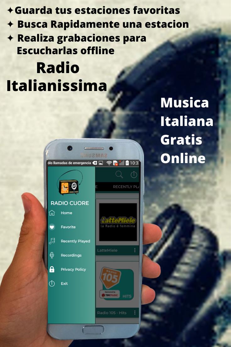 Radio Italianissima Italian Music Free Online 1.1 Screenshot 7