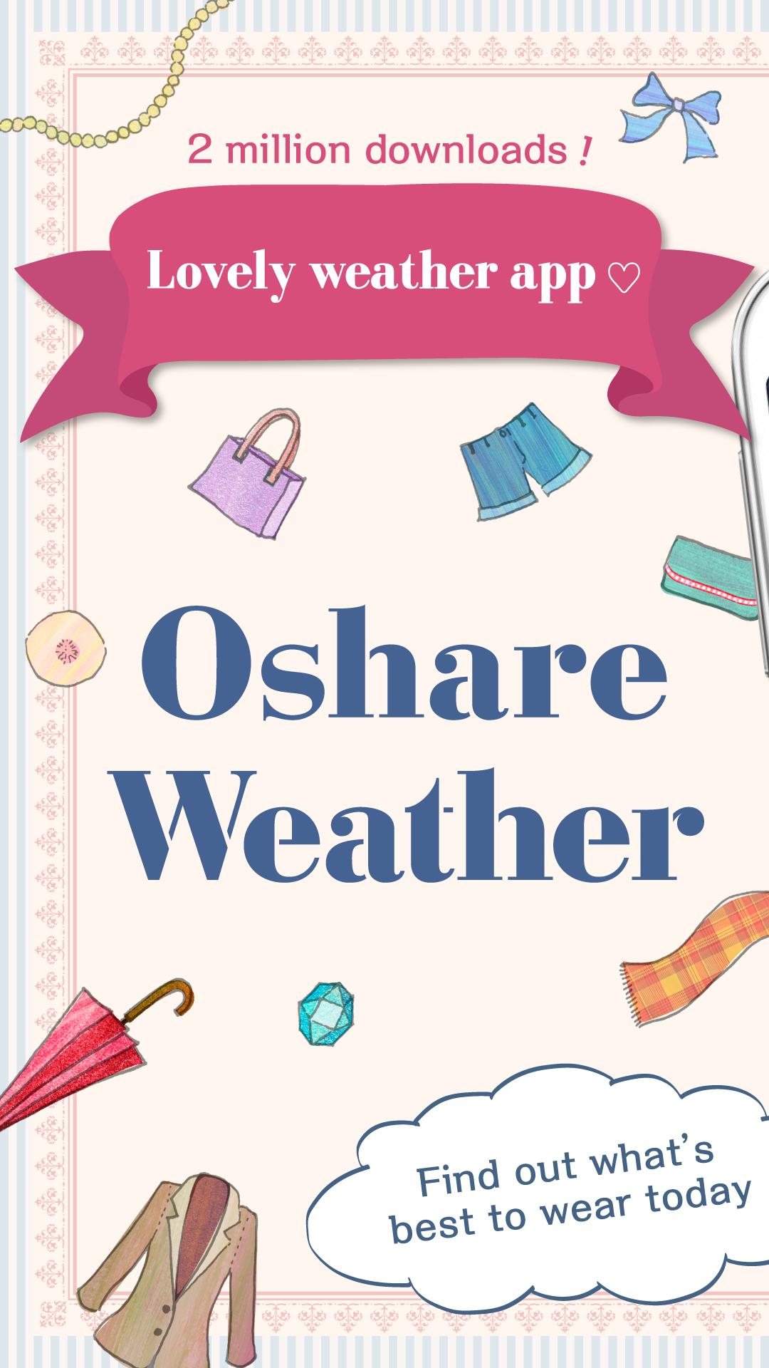 OshareWeather - For cute girls 5.7.4 Screenshot 1