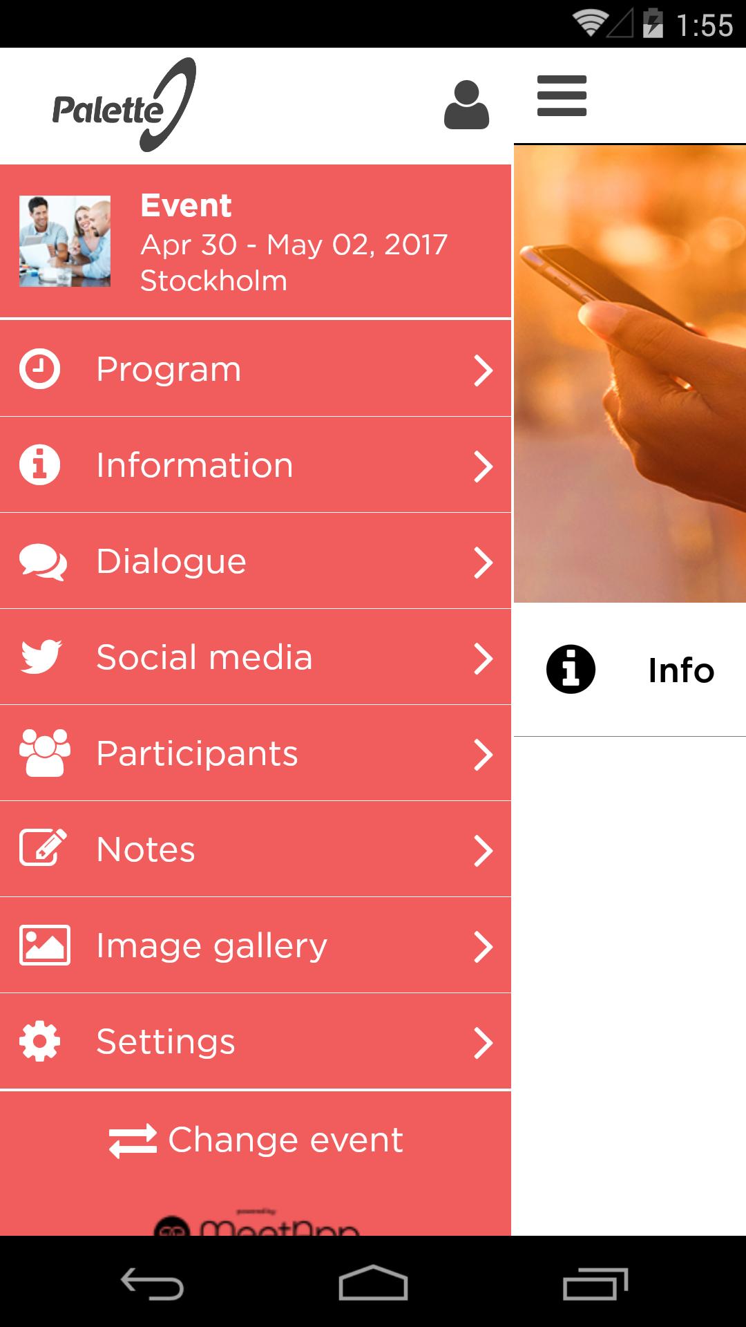 PaletteEvent Meeting app 4.0.1 Screenshot 1