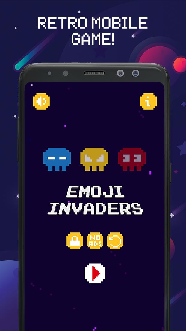 Emoji Invaders Cosmos 2.1 Screenshot 1