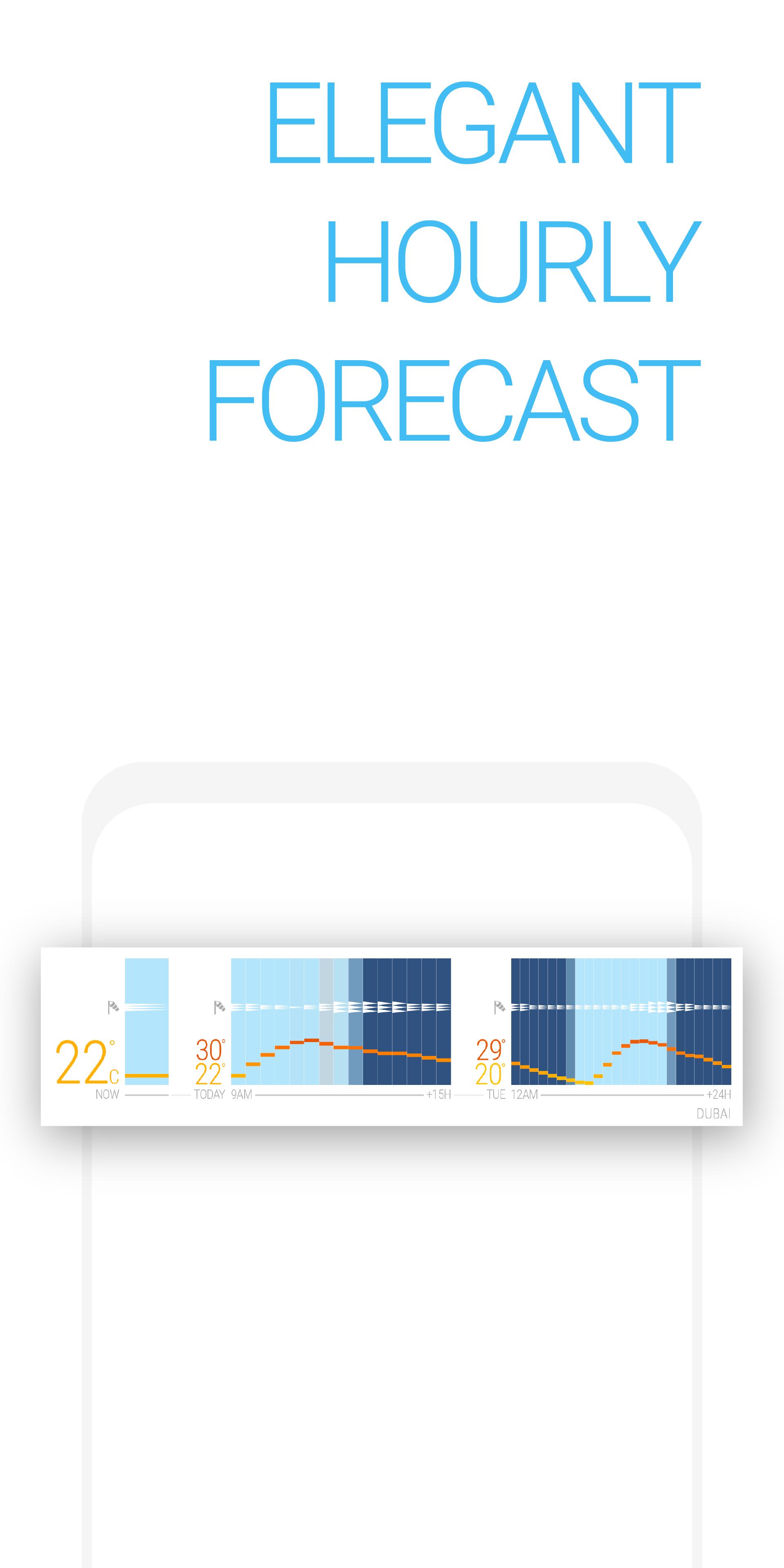Glance Weather Sleek Hourly Forecast Widget 1.0.2 Screenshot 1