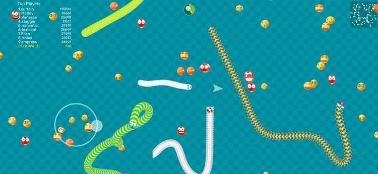 Worms Dash.IO-snake battle zone 1.2.2 Screenshot 1