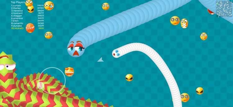Worms Dash.IO-snake battle zone 1.2.2 Screenshot 3