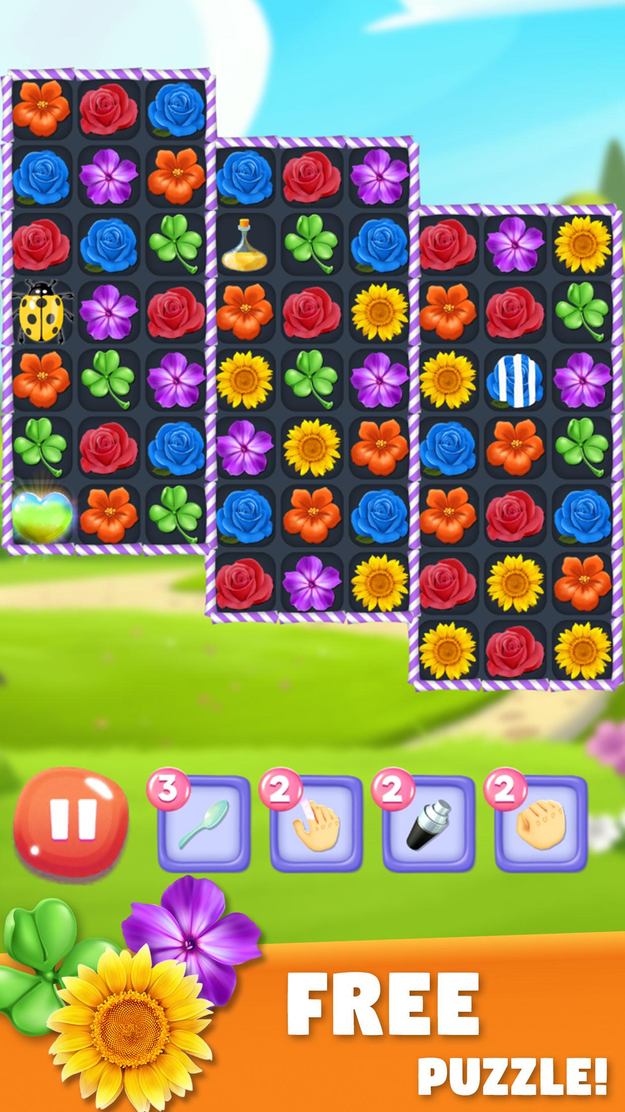 Blossom Bloom Flower Blast Match 3 Games 1.9 Screenshot 1