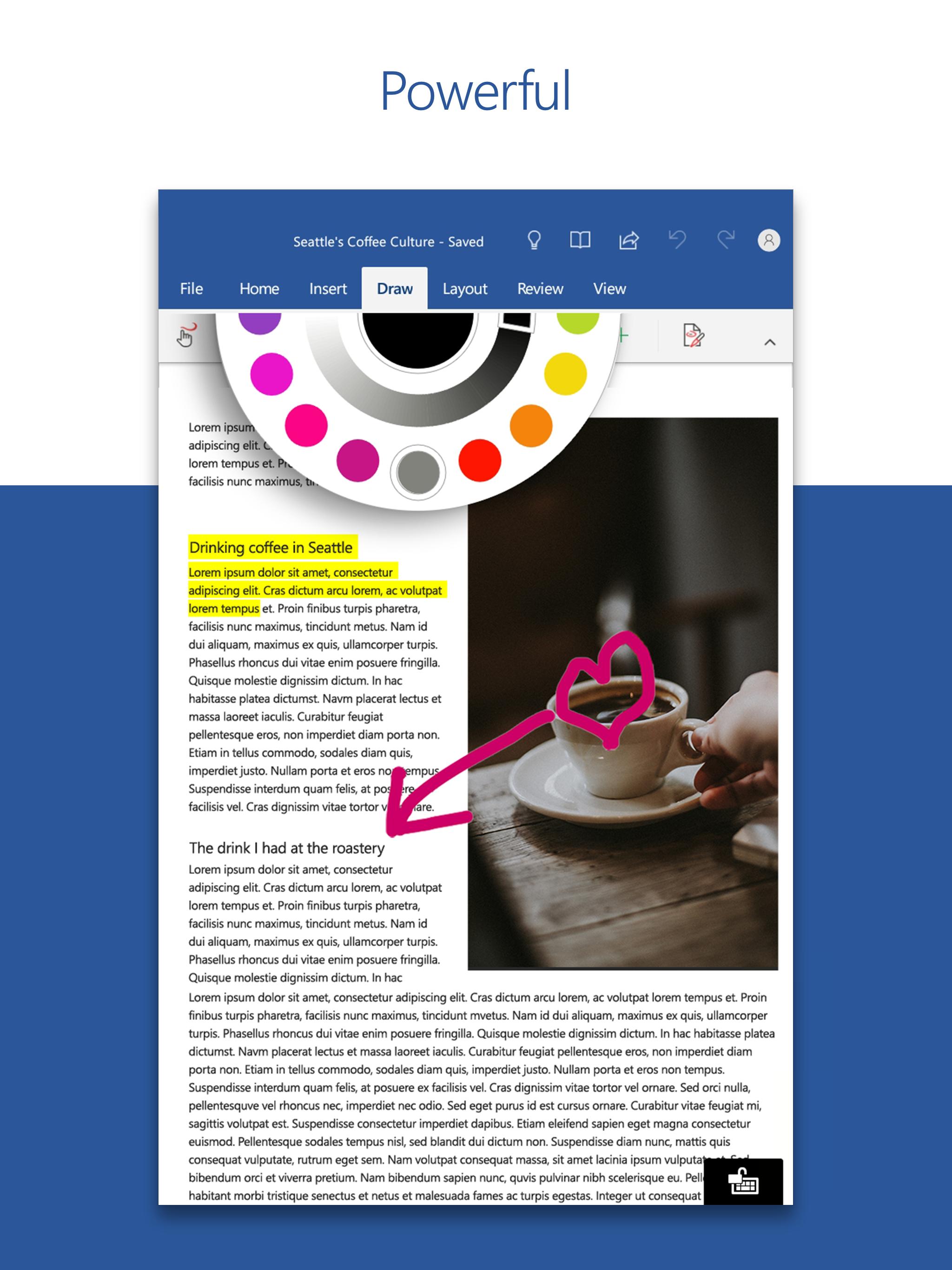 Microsoft Word: Write, Edit & Share Docs on the Go 16.0.13426.20196 Screenshot 12