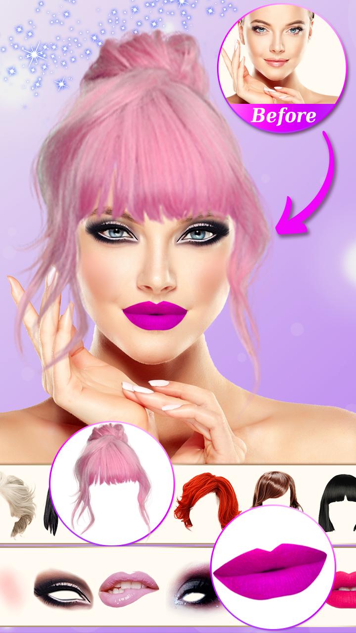 Beauty Cam Photo Effects - Makeup & Hairstyle 1.2 Screenshot 10