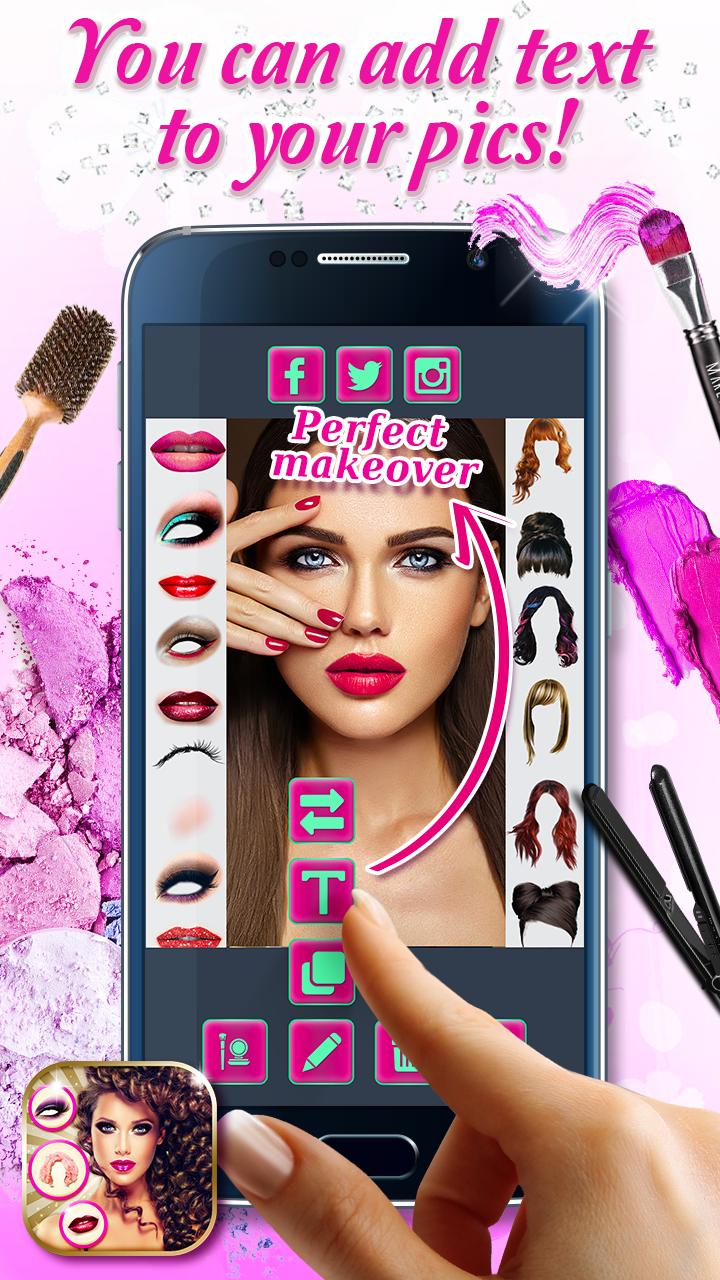 Beauty Cam Photo Effects - Makeup & Hairstyle 1.2 Screenshot 11
