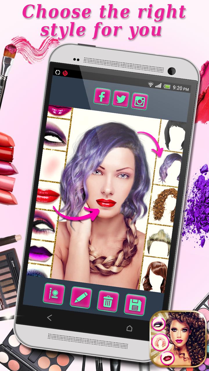 Beauty Cam Photo Effects - Makeup & Hairstyle 1.2 Screenshot 12
