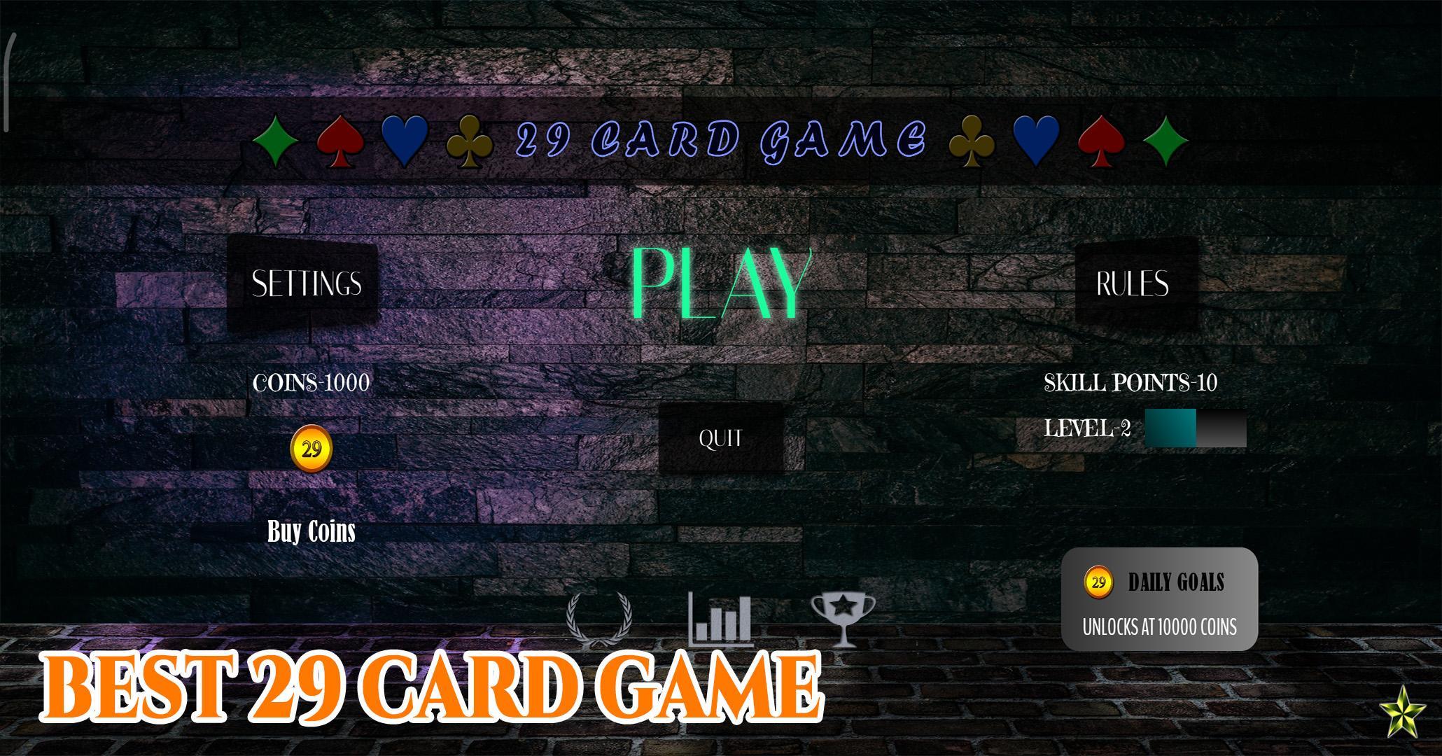 29 Card Game 4.0.10 Screenshot 1