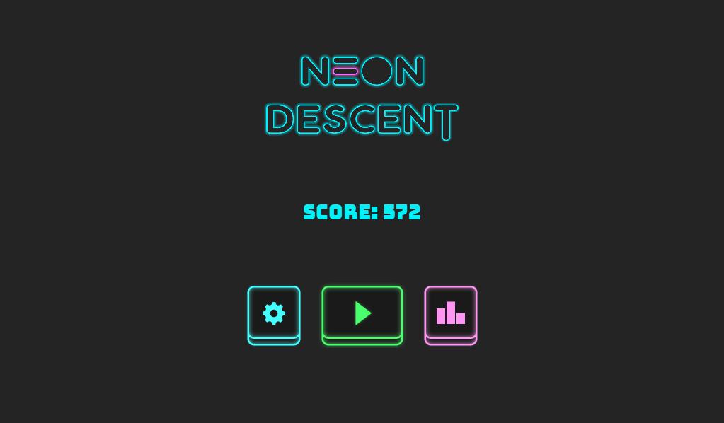 Neon Descent - ball bounce game 1.3 Screenshot 10