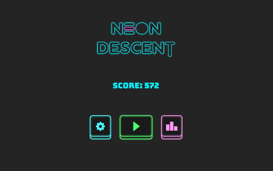 Neon Descent - ball bounce game 1.3 Screenshot 9