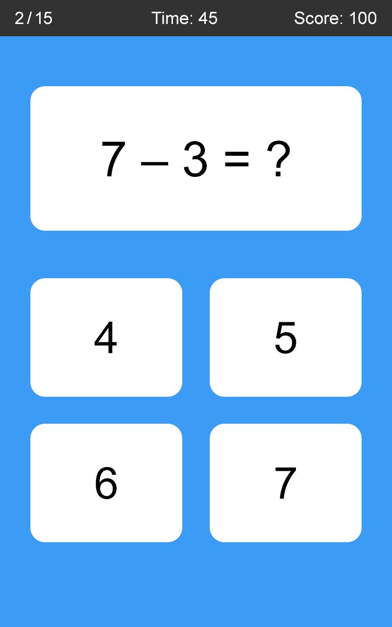 Math Game 1.9 Screenshot 2