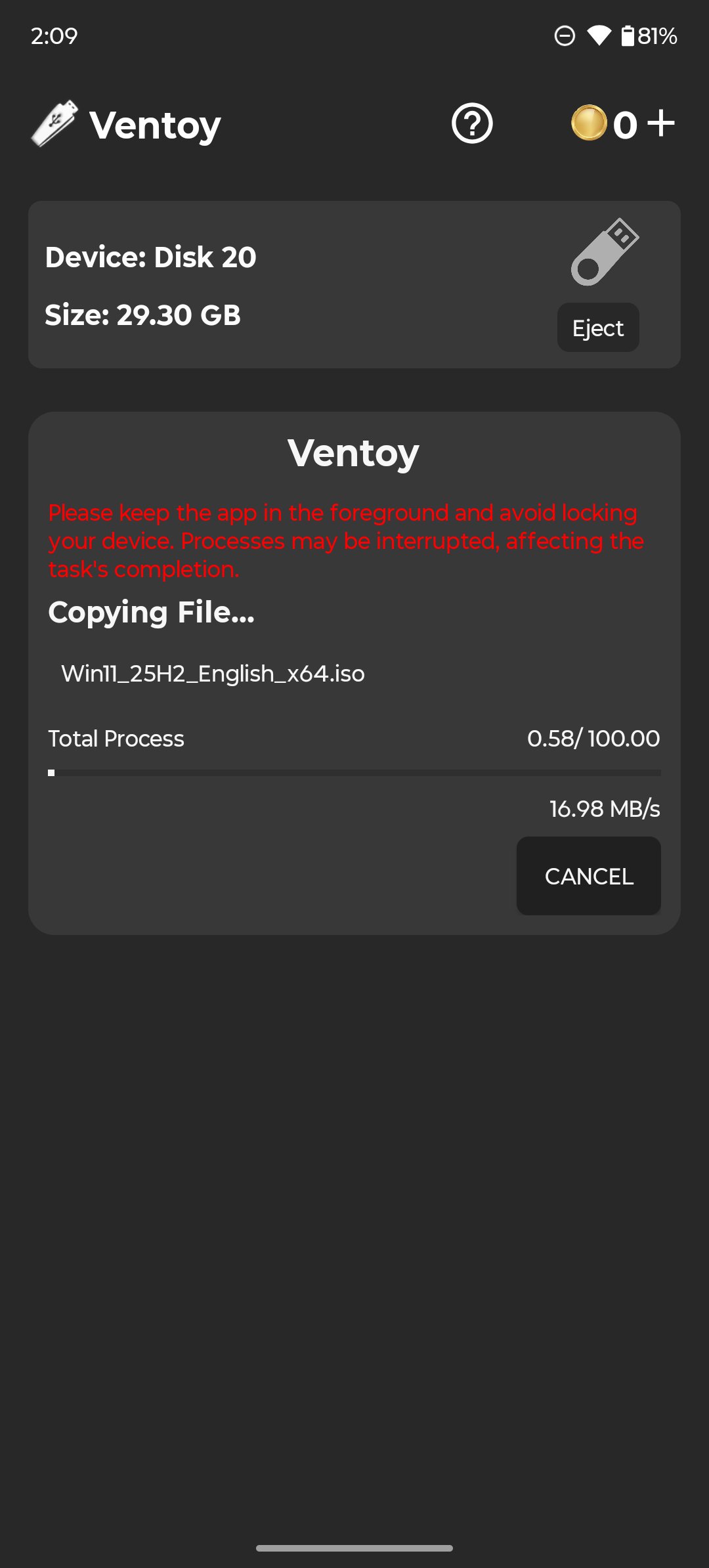 Ventoy 12.0.1 (1.1.17) Screenshot 3