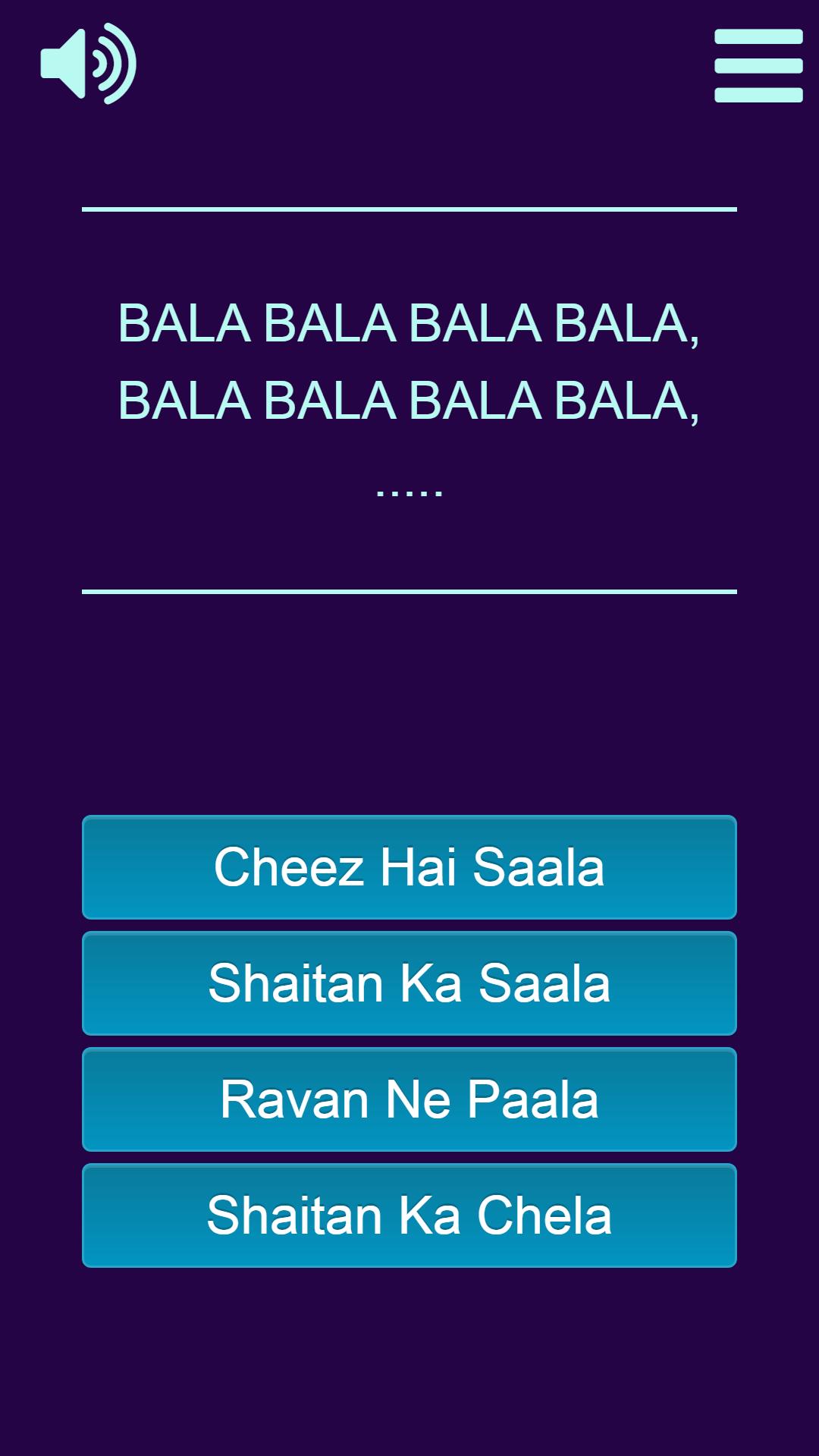 Finish The Lyrics ♫♫ Bollywood Songs ♫♫ 1.2.96 Screenshot 1