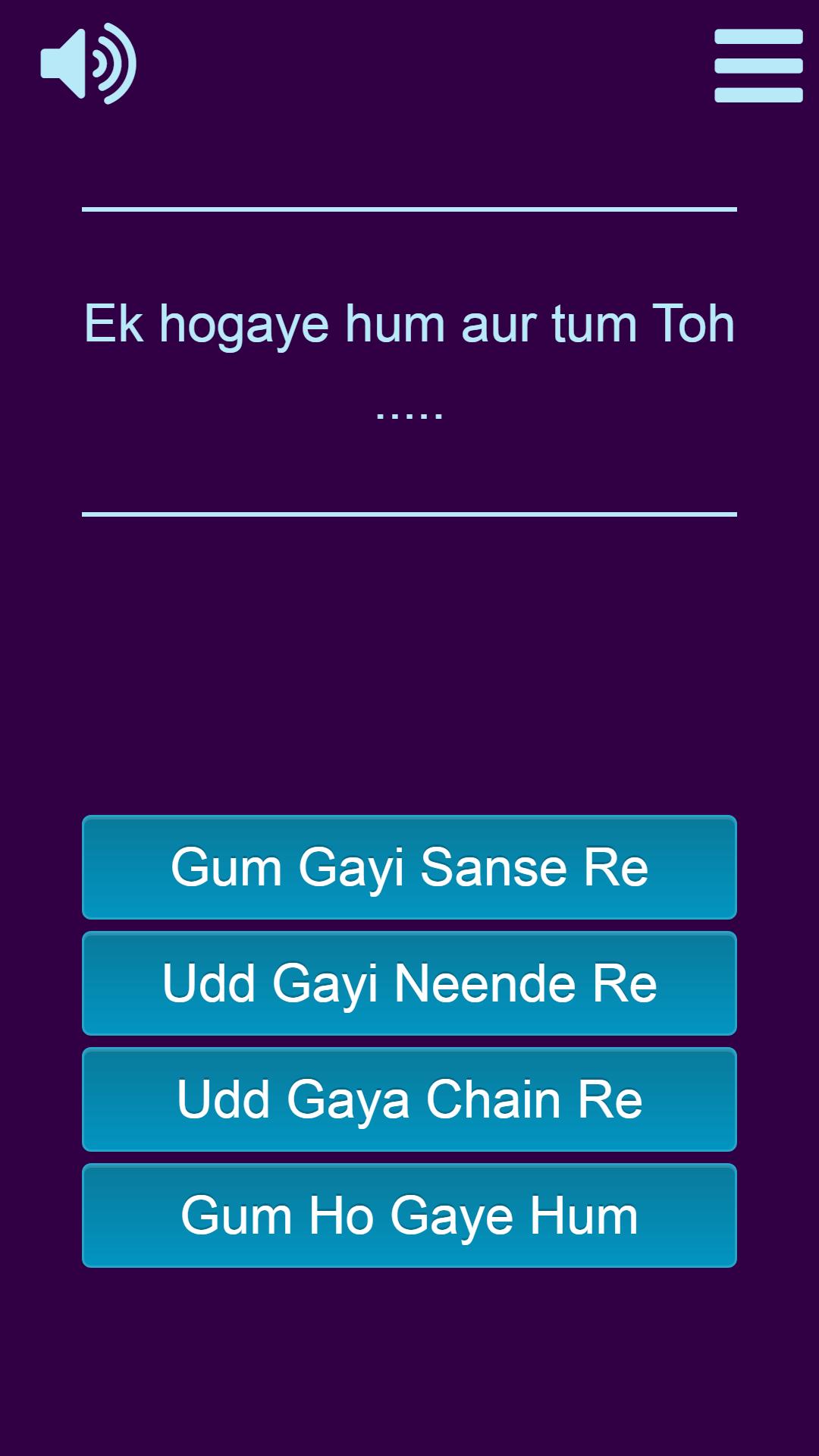 Finish The Lyrics ♫♫ Bollywood Songs ♫♫ 1.2.96 Screenshot 4