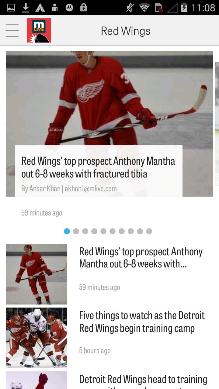 MLive.com: Red Wings News 4.0.26.1 Screenshot 1