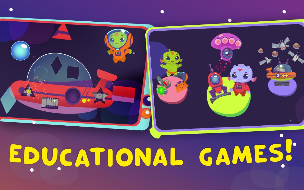 Aliens preschool learning games for toddlers 1.0.2 Screenshot 1