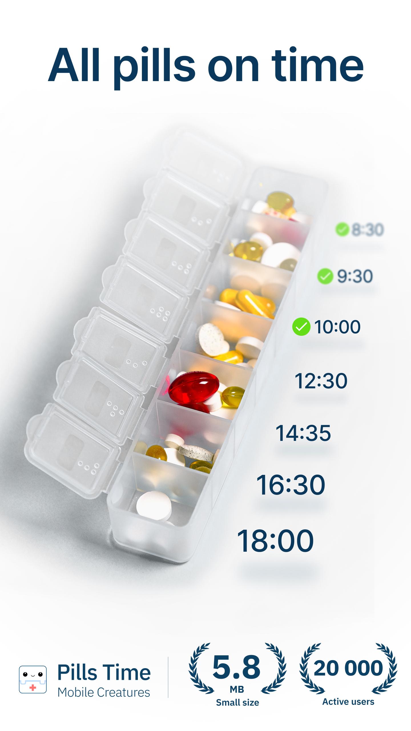 Pills Time Medication Tracker & Pill Reminder 3.3.1 Screenshot 1