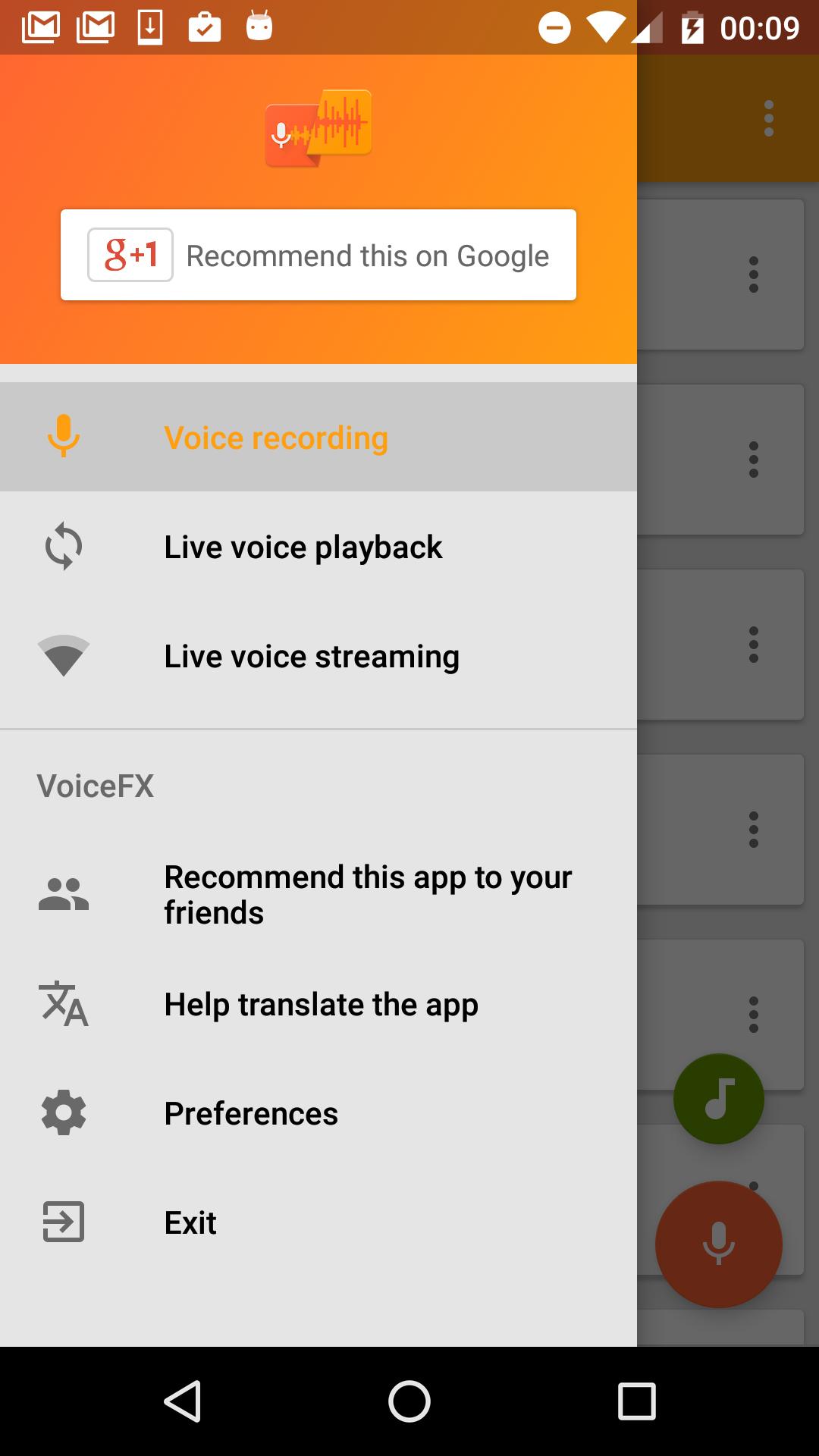VoiceFX Voice Changer with voice effects 1.1.8-google Screenshot 2