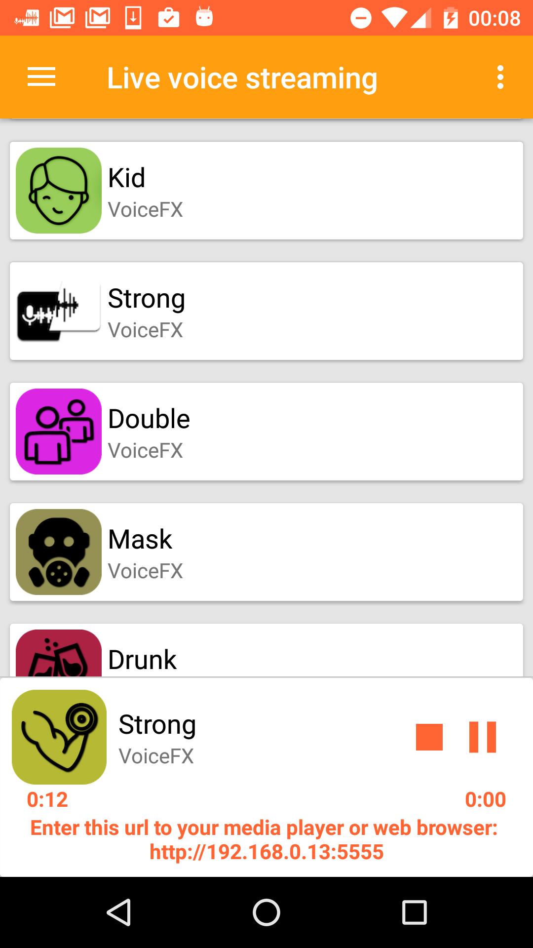 VoiceFX Voice Changer with voice effects 1.1.8-google Screenshot 6
