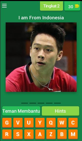 Guess The Badminton Men Player 8.2.1z Screenshot 2