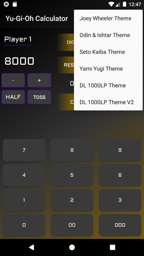 Yu-Gi-Oh Calculator 1.1 Screenshot 2