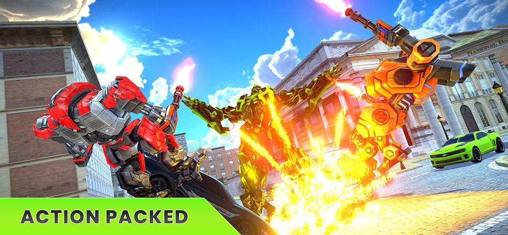 Multi Car Robot Transformer 3D Fight Game 8 Screenshot 2