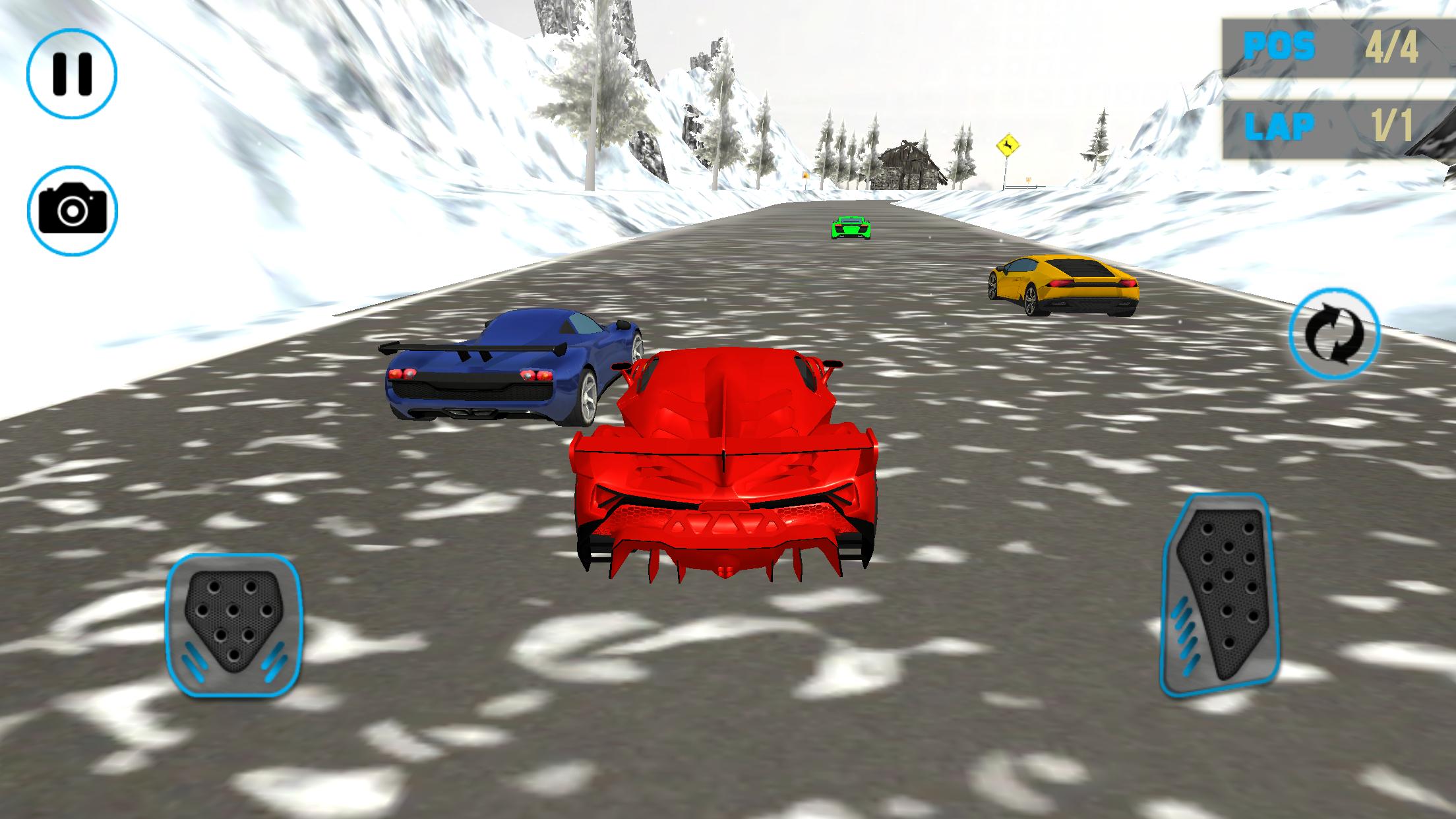 Lamborghini Car Snow Racing 1.0 Screenshot 1