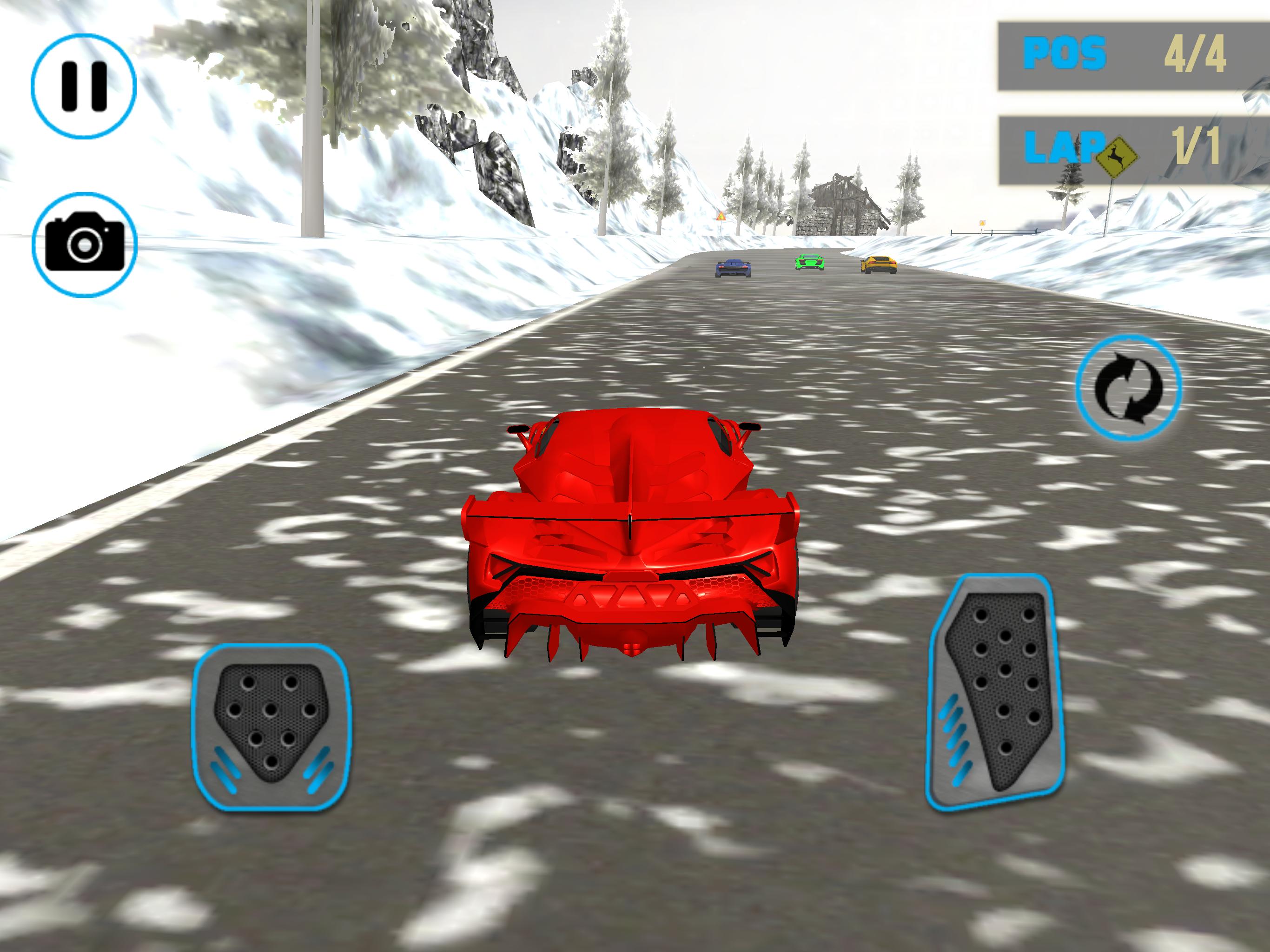 Lamborghini Car Snow Racing 1.0 Screenshot 10