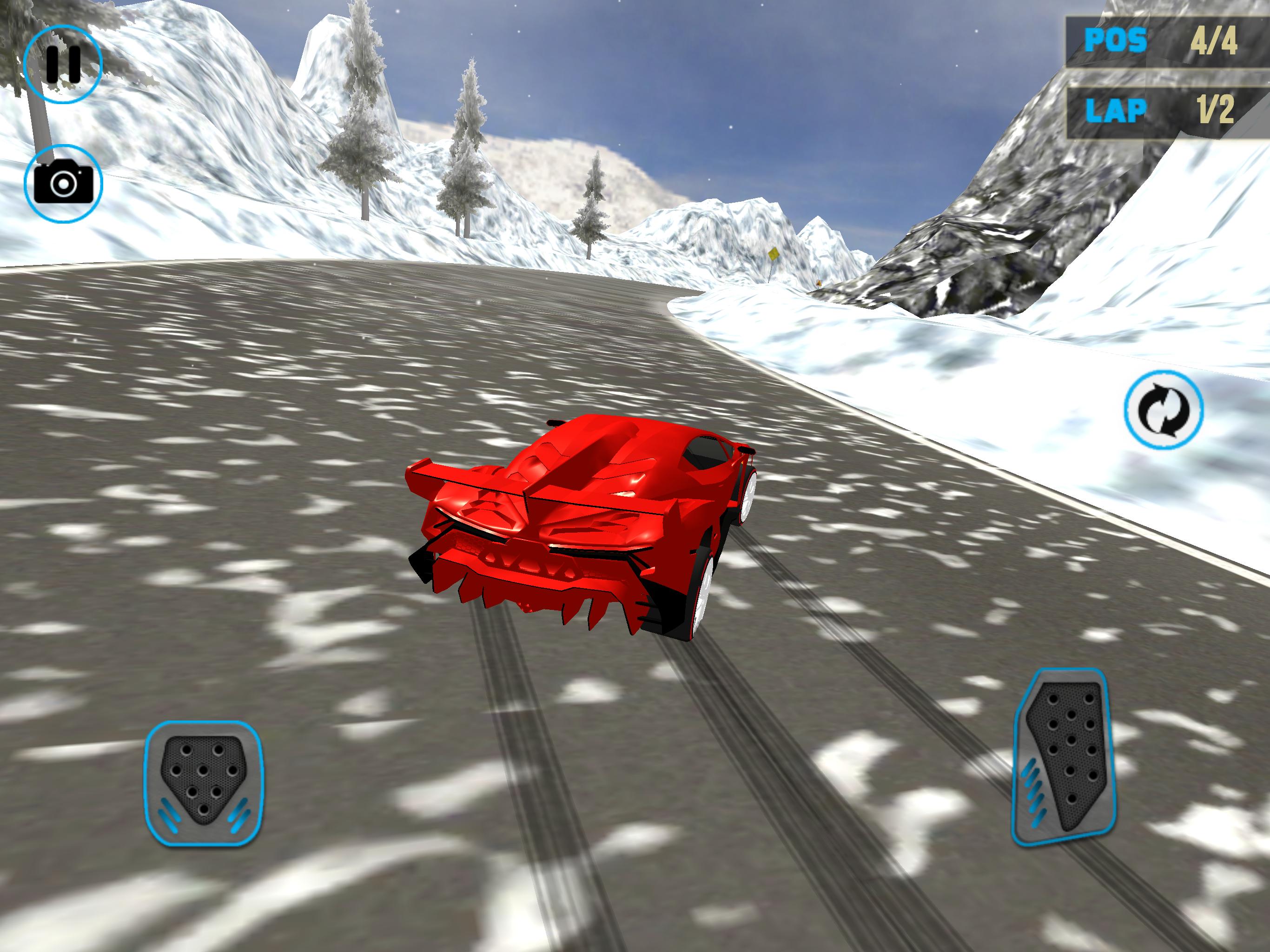 Lamborghini Car Snow Racing 1.0 Screenshot 11