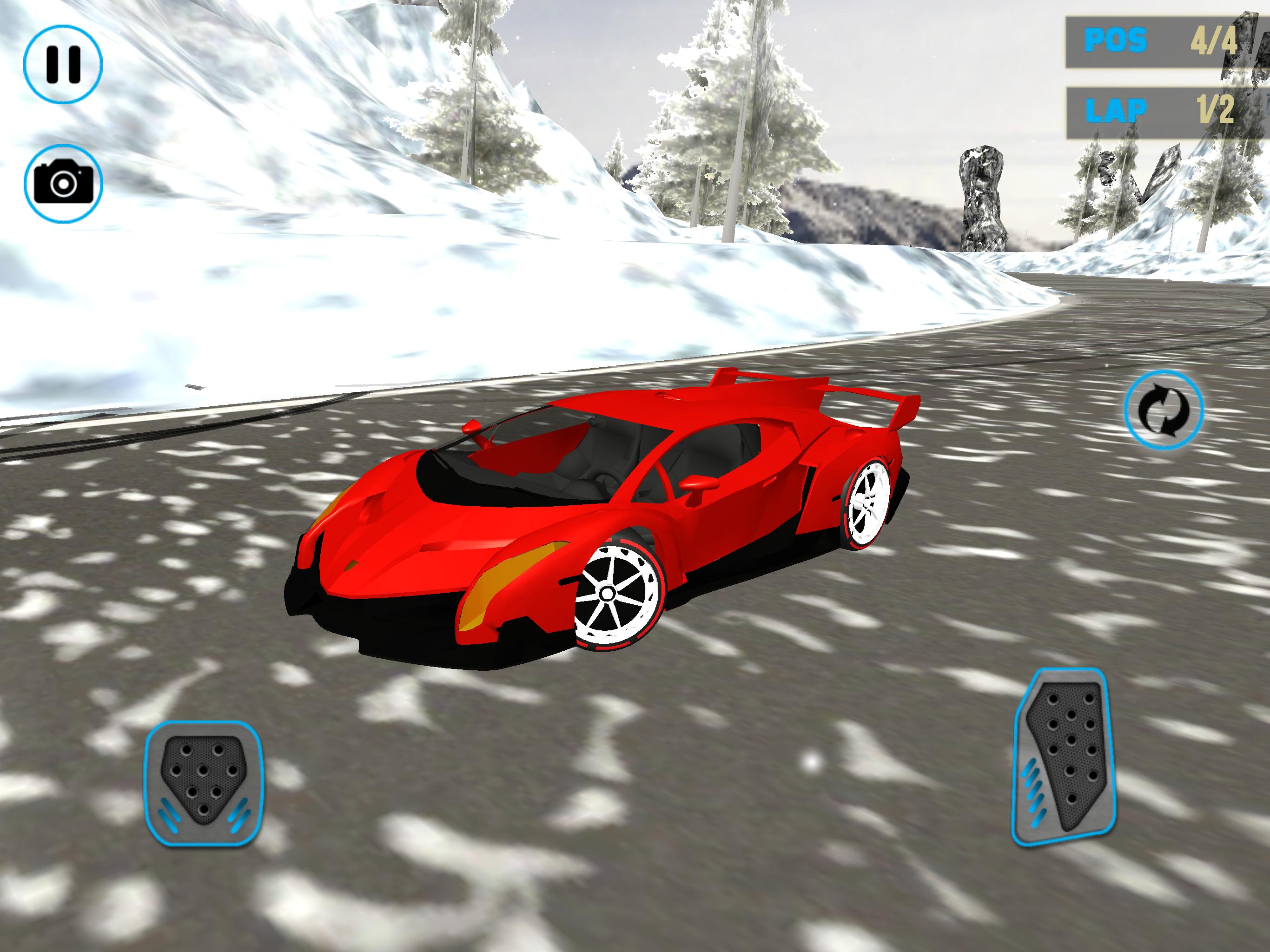Lamborghini Car Snow Racing 1.0 Screenshot 12