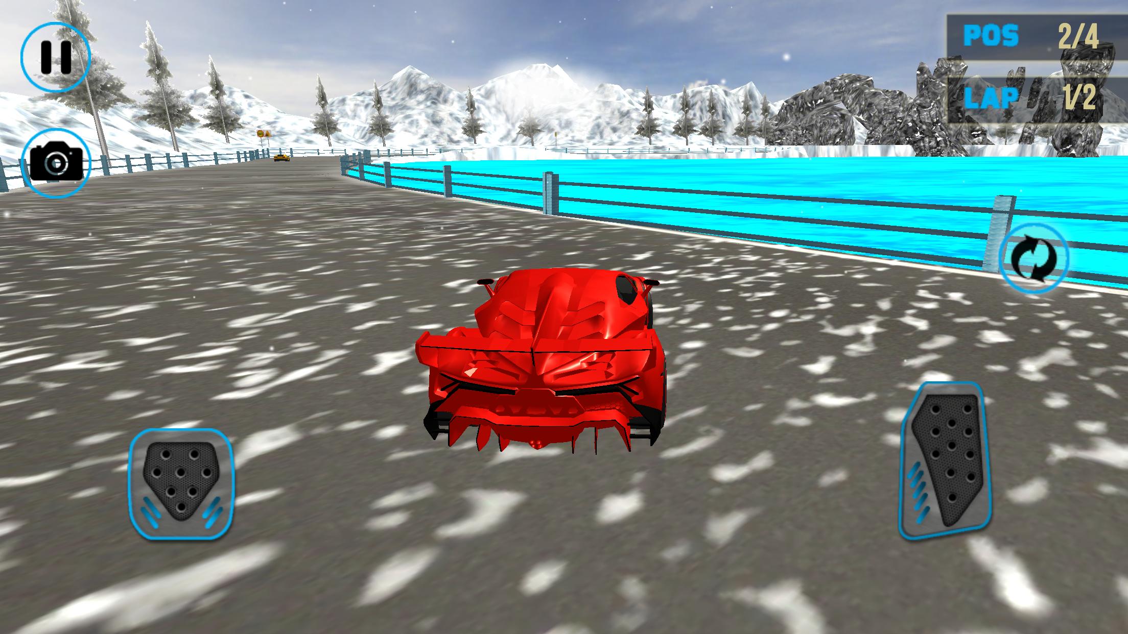 Lamborghini Car Snow Racing 1.0 Screenshot 3