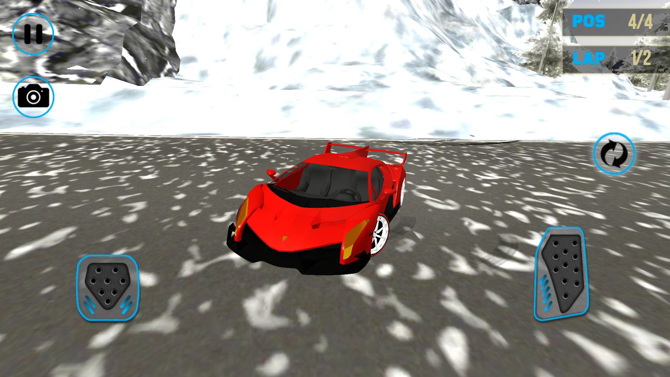 Lamborghini Car Snow Racing 1.0 Screenshot 4