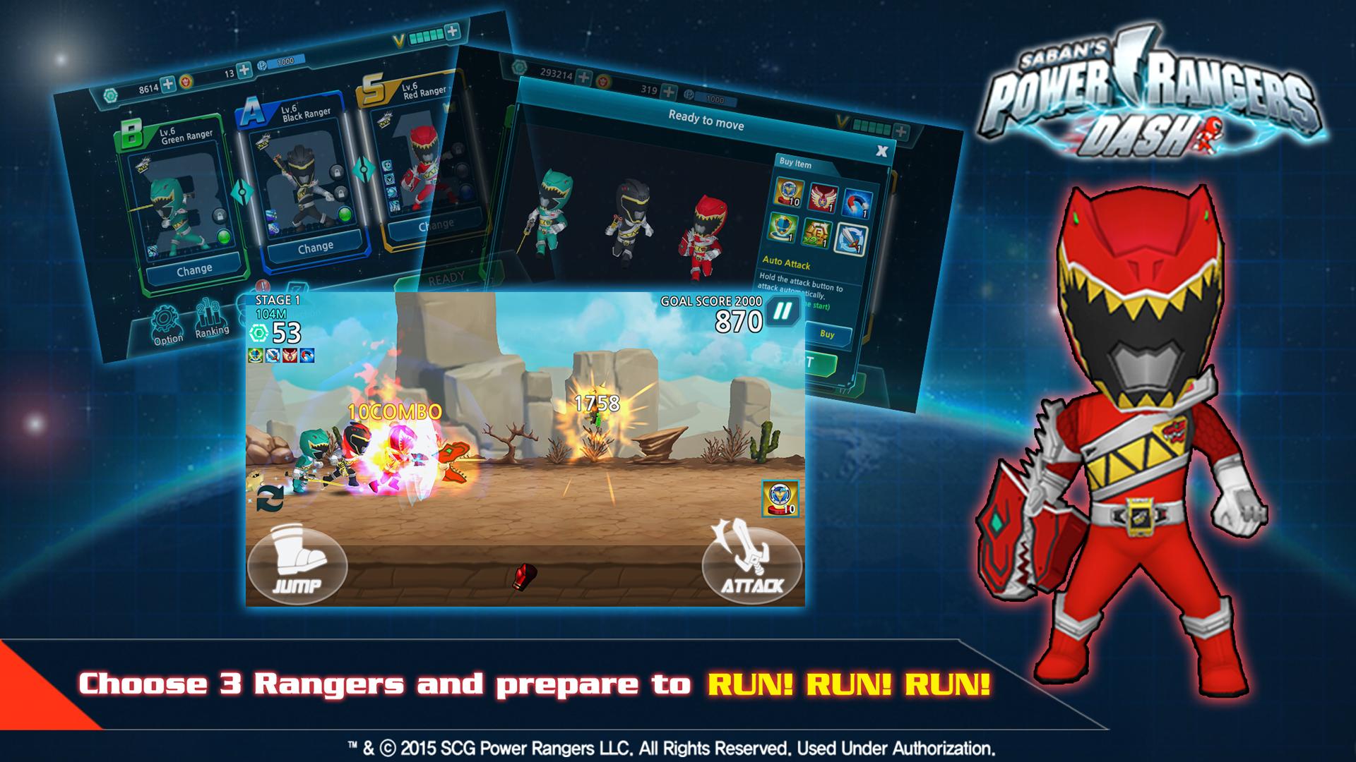 Power Rangers Dash 1.6.4 Screenshot 1