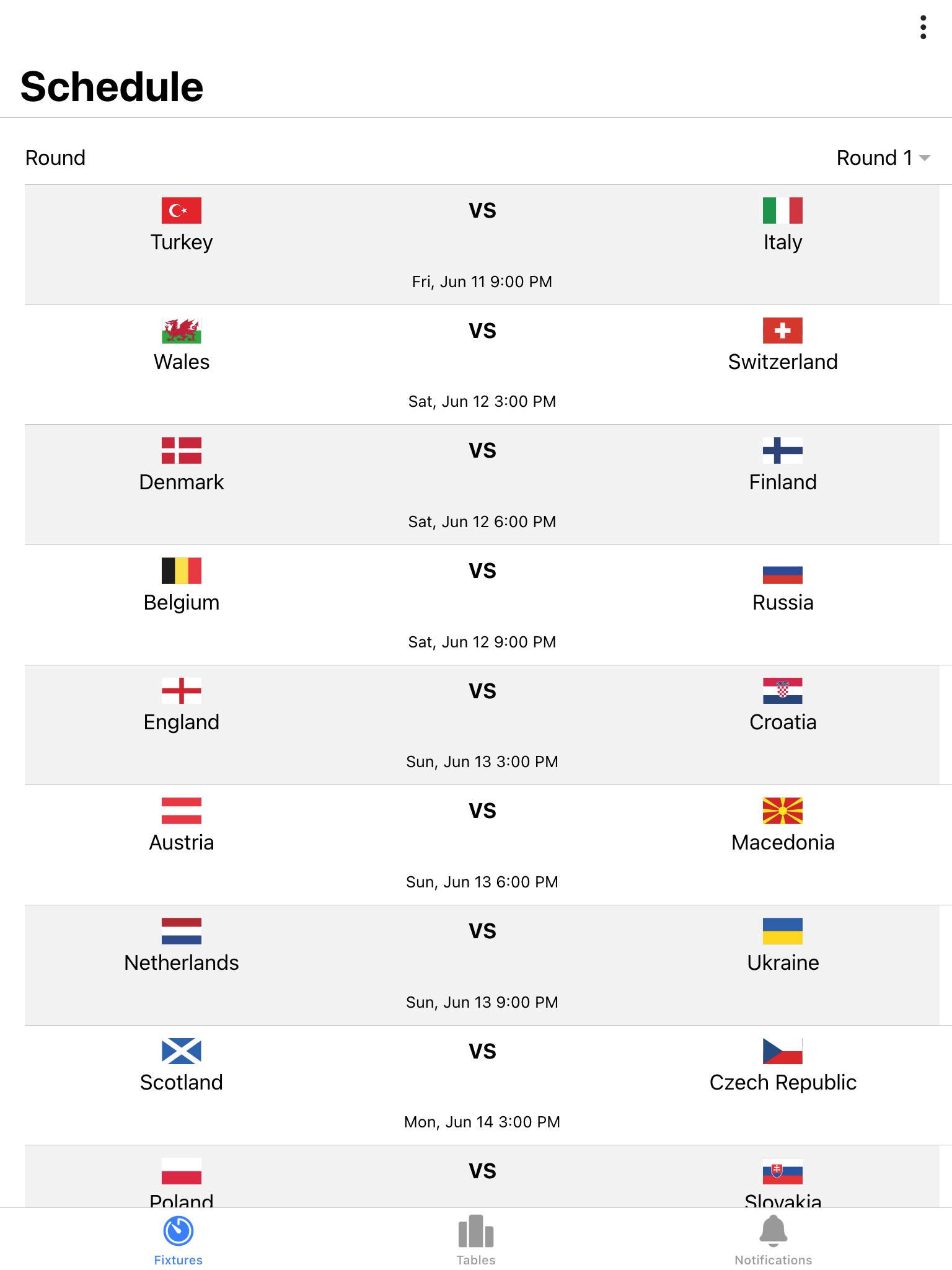 Live Scores for EURO 2020/2021 - Mscores 1.1.1 Screenshot 7
