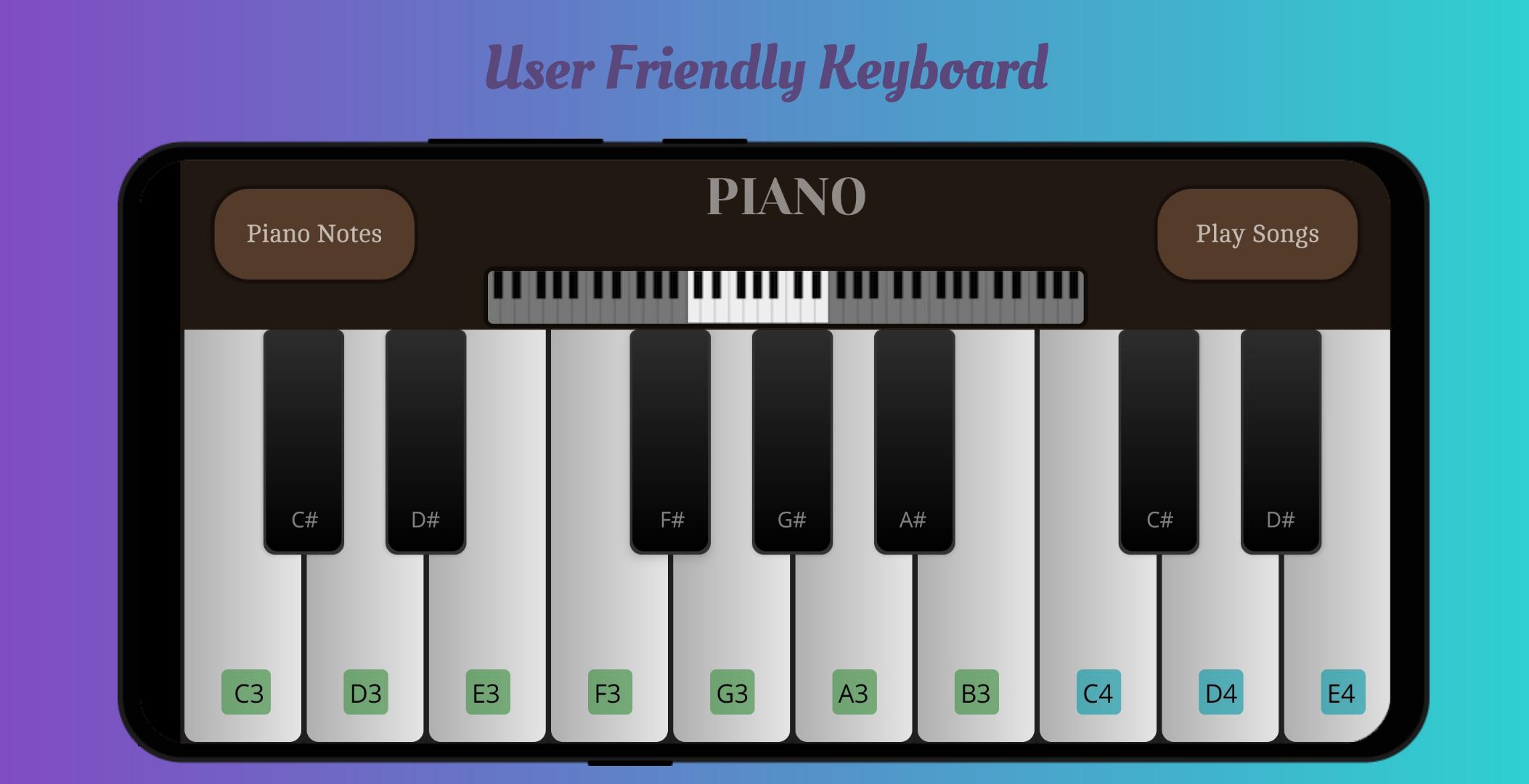 Play Piano Piano Notes | Keyboard | Hindi Songs 4.6.1 Screenshot 2
