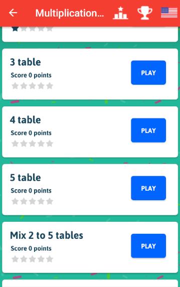 Multiplication Tables - Free Math Game 1.86 Screenshot 3