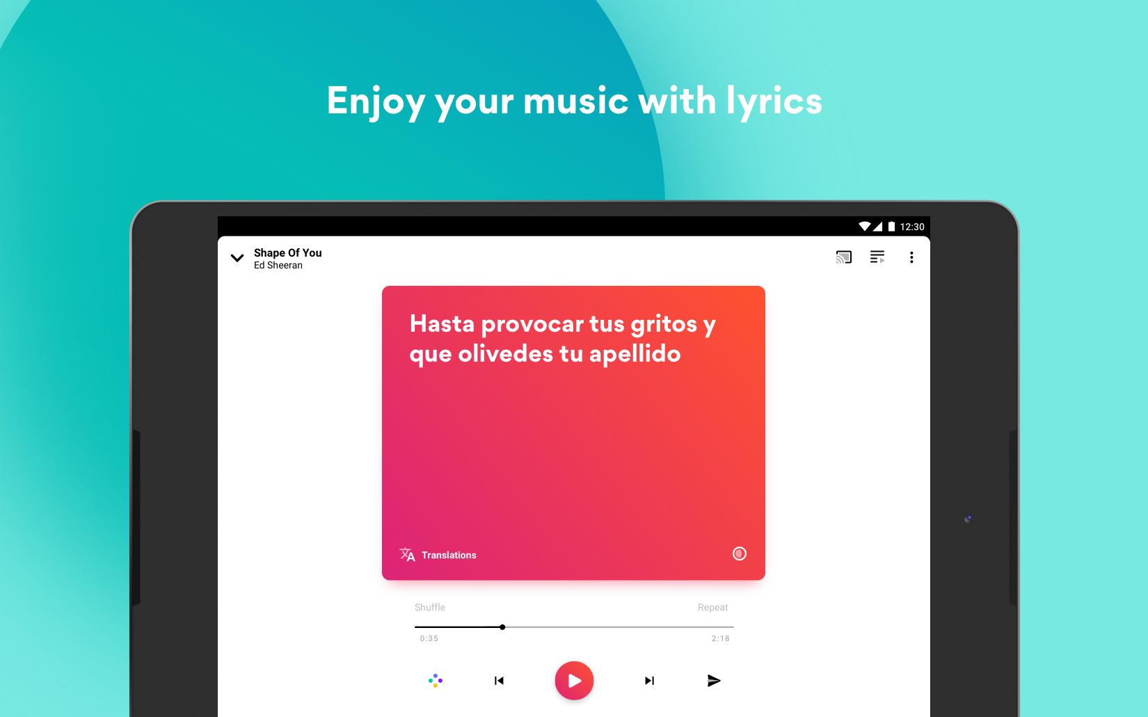 Musixmatch Lyrics for your music 7.5.1 Screenshot 8