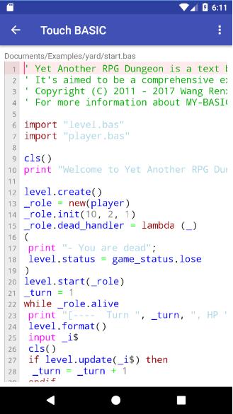 Touch BASIC 1.1.3 Screenshot 2