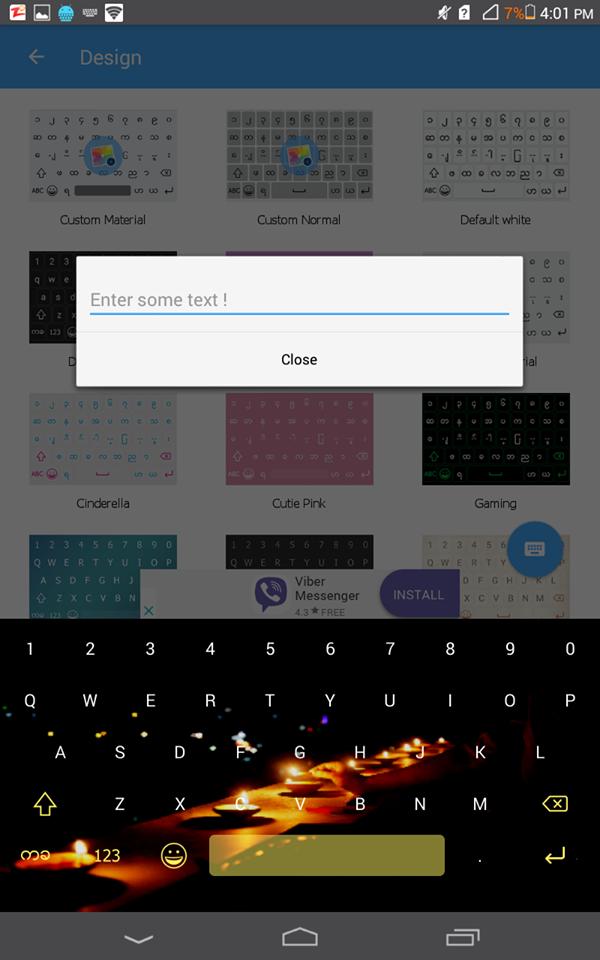 Frozen Keyboard - Unicode Myanmar 3.4.7 Screenshot 10