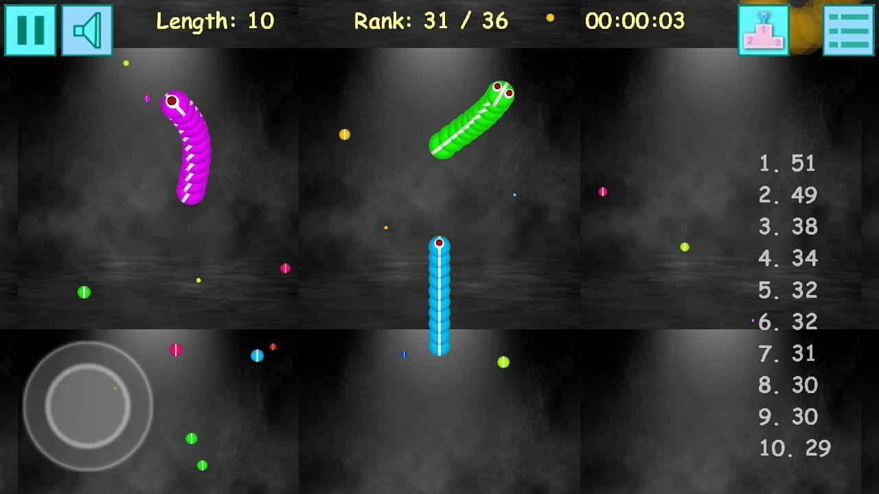 Worms Snake Zone io Battle Pro 1.2 Screenshot 1