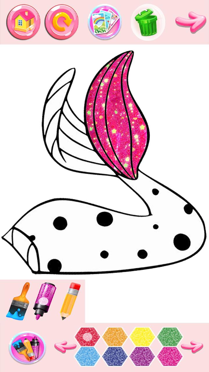 Glitter Ladybug dress Coloring Book 54 Screenshot 3